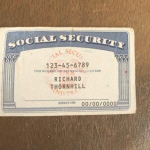Editable Social Security Card Template Custom File