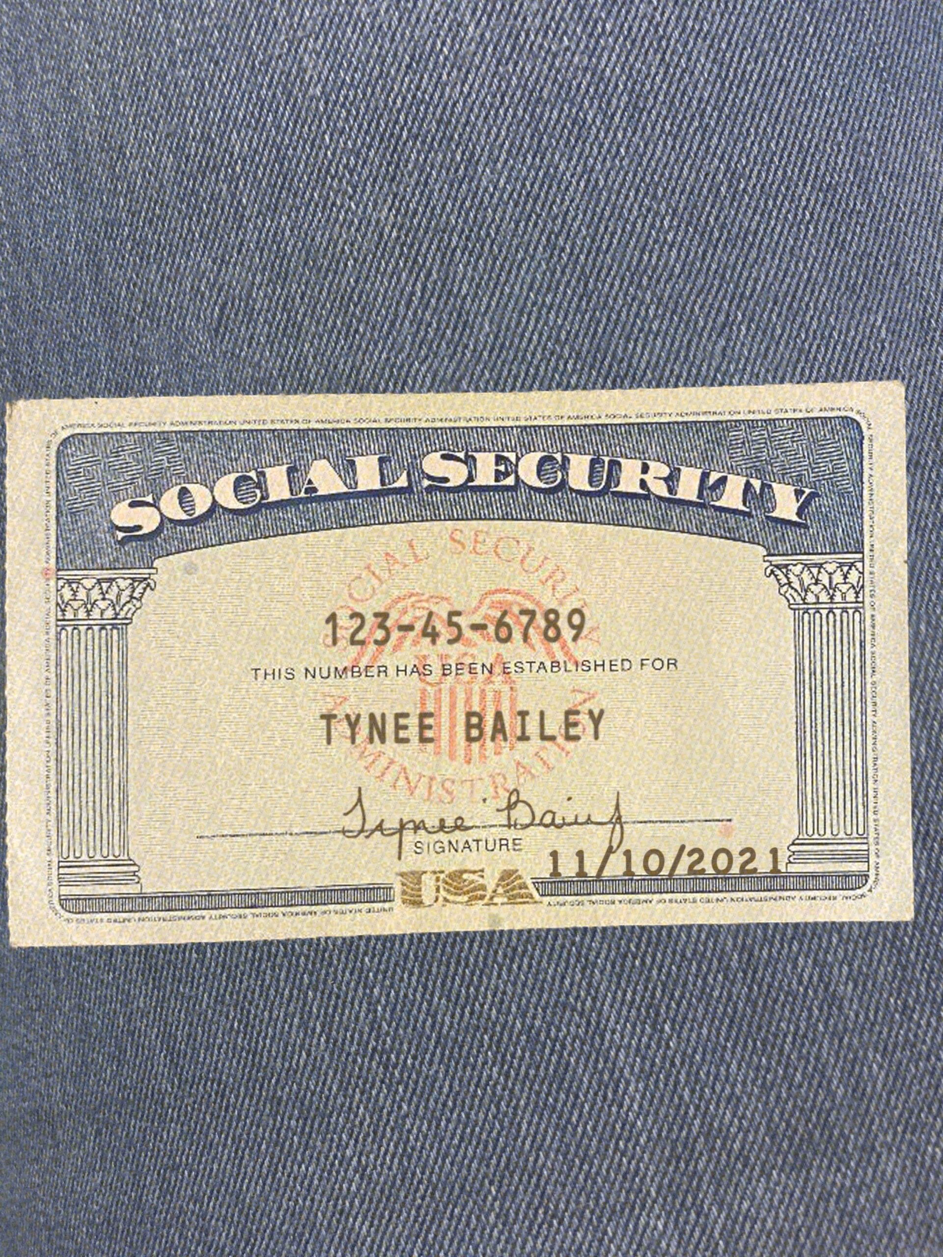 Florida Editable Social Security Card Template