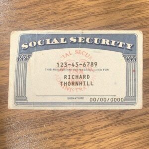 Premium Social Security Card PSD Template