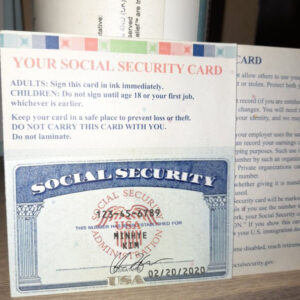 Digital SSN Card Template