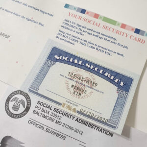 USA SSN Card Template 2025