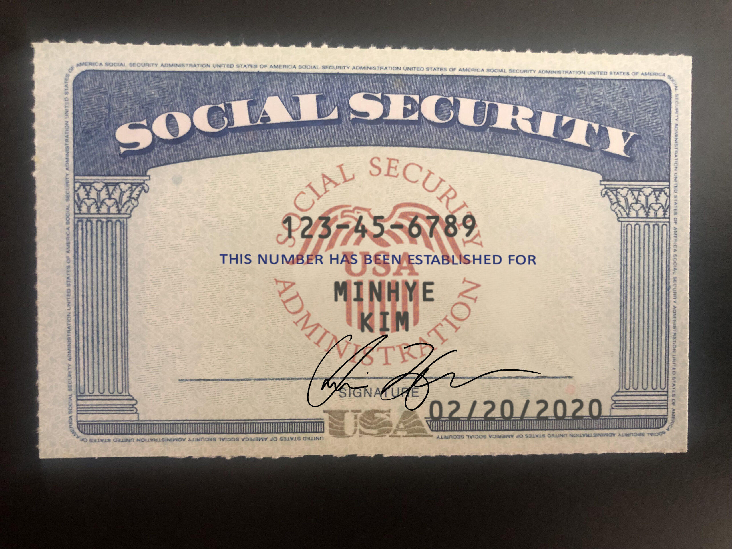 Make A New Social Security Card Template
