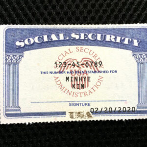 Social Security Card Template