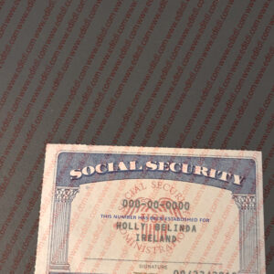 Social Security Card Template Photoshop