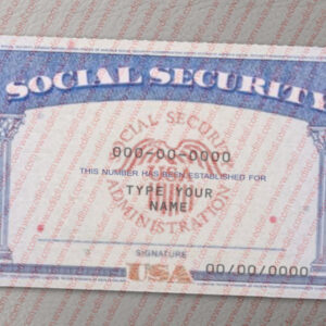 Social Security Card Template Back Side