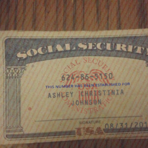 Wyoming Social Security Card Template