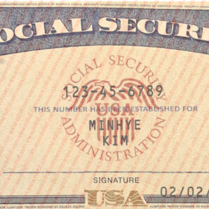 North Dakota Social Security Card Template