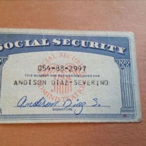 Social Security Card Template Front And Back PSD