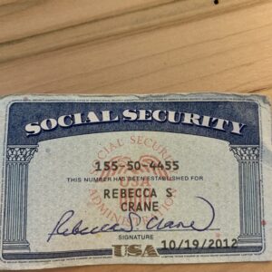 Anniston Social Security Card Template