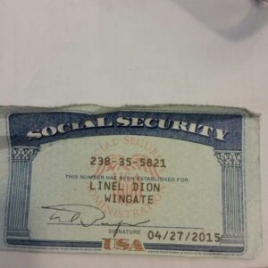 USA Social Security Card On Paper