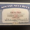 California Social Security Card PSD