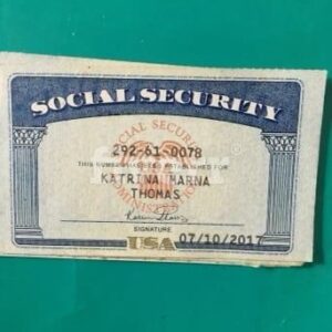 Colorado Social Security Card Template