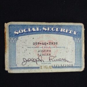 Texas Social Security Card Template