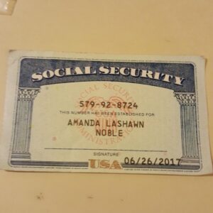 Texas Social Security Card