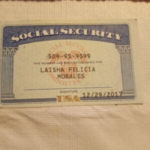 Texas Social Security Template